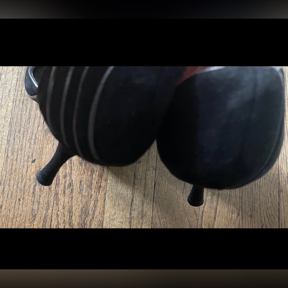 Banana Republic Italy Leather Heels Black Size 9 - Picture 7 of 9